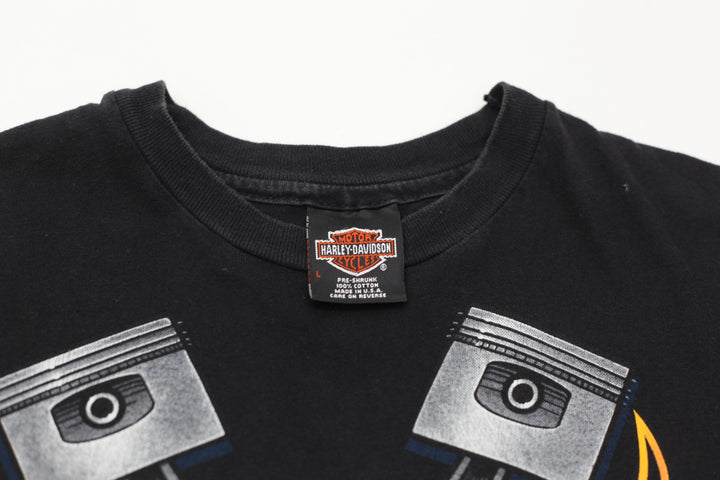 Vintage 80s Harley Davidson Motorcycles Pumping Iron Single Stitch USA MADE | Migration_T-Shirts UAENAT40 - B | Fashion Rerun
