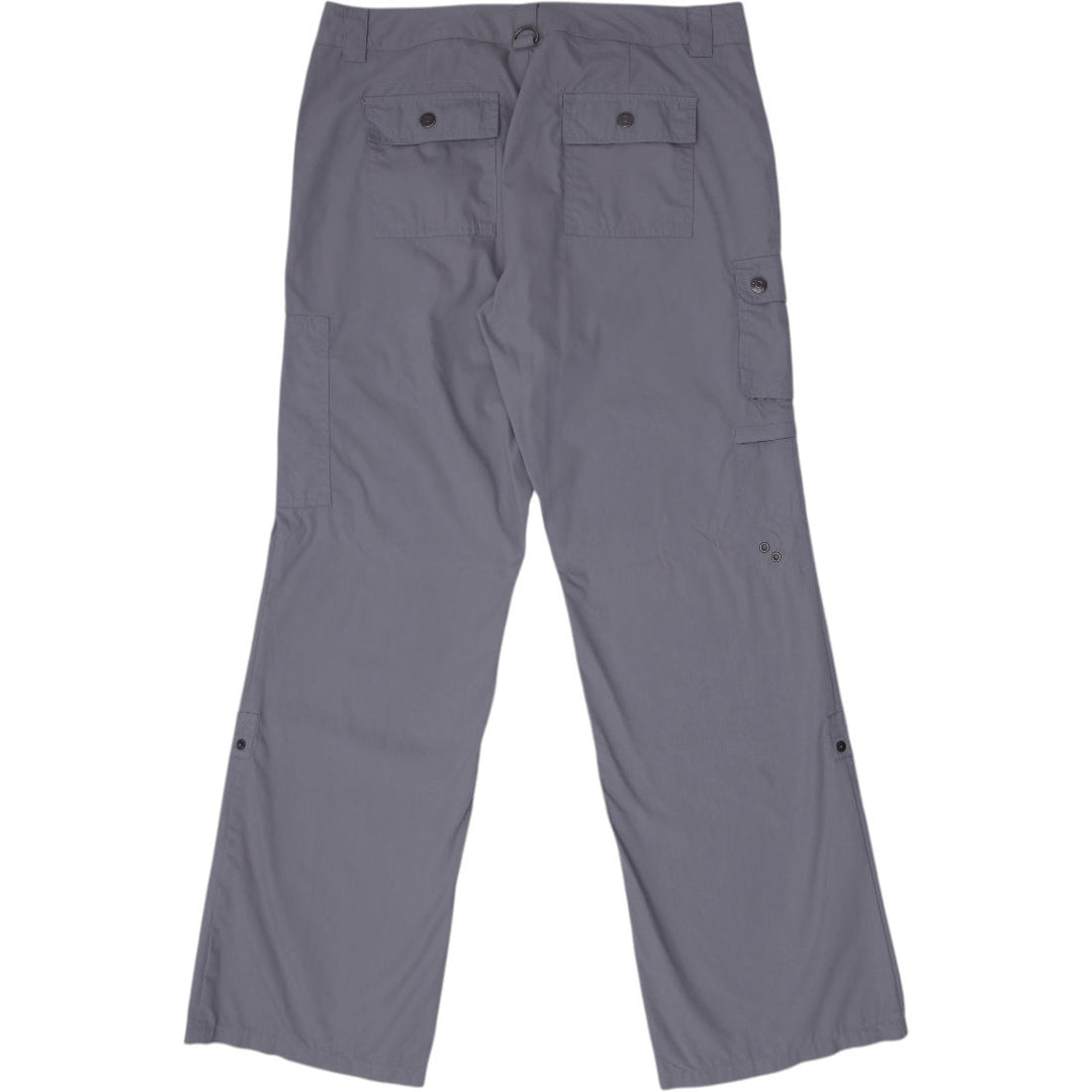 Y2K Mens Multiple Pockets Lightweight Outdoor Gray Cargo Pants Size 12 | Migration_Jeans & Pants - Side View | Fashion Rerun