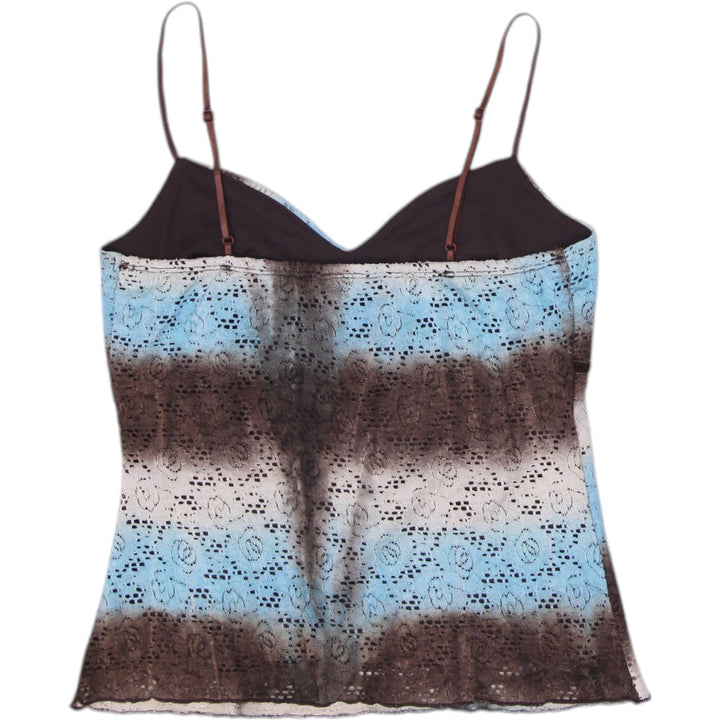 Y2K Ladies Speechless Eyelet Lace Empire Waist Cami Top Size Small