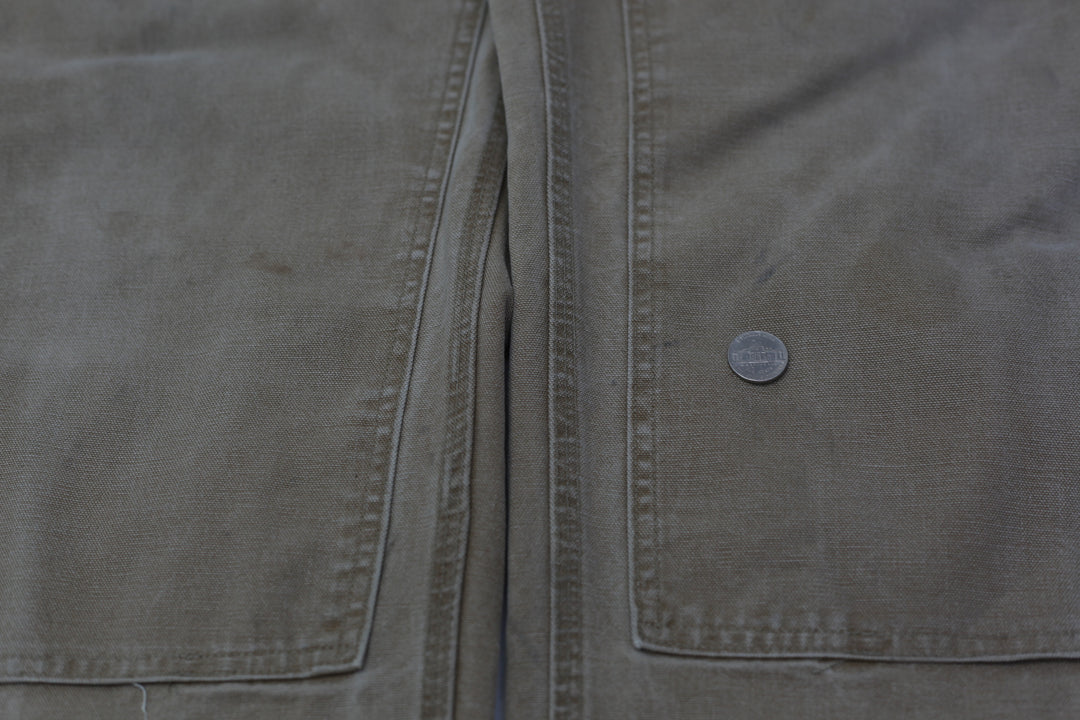 Mens Carhartt BO1 BRN Double Knee Dungaree Fit Pants
