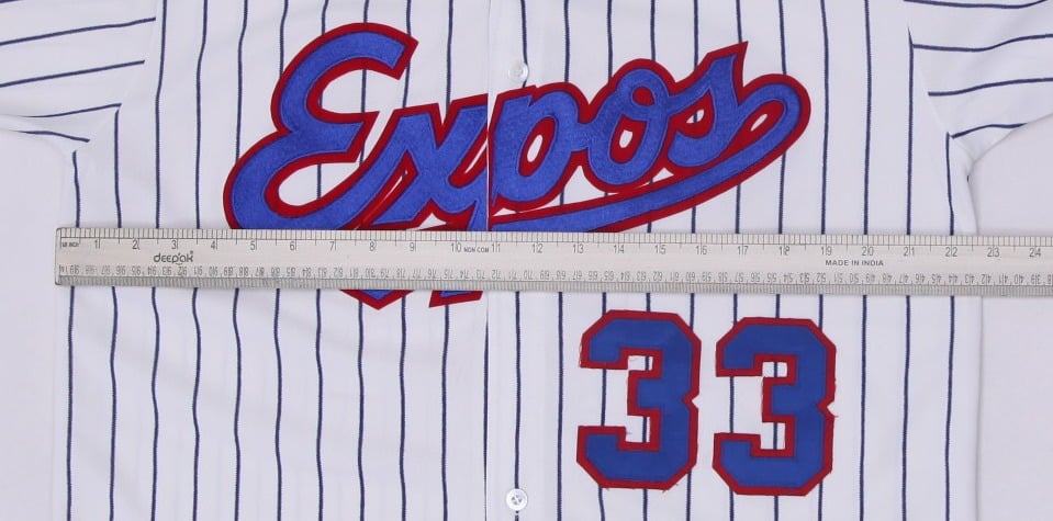 Vintage 90s Montreal Expos CCM Pinstripe Baseball Jersey L | Migration_Jerseys - Alternate View | Fashion Rerun