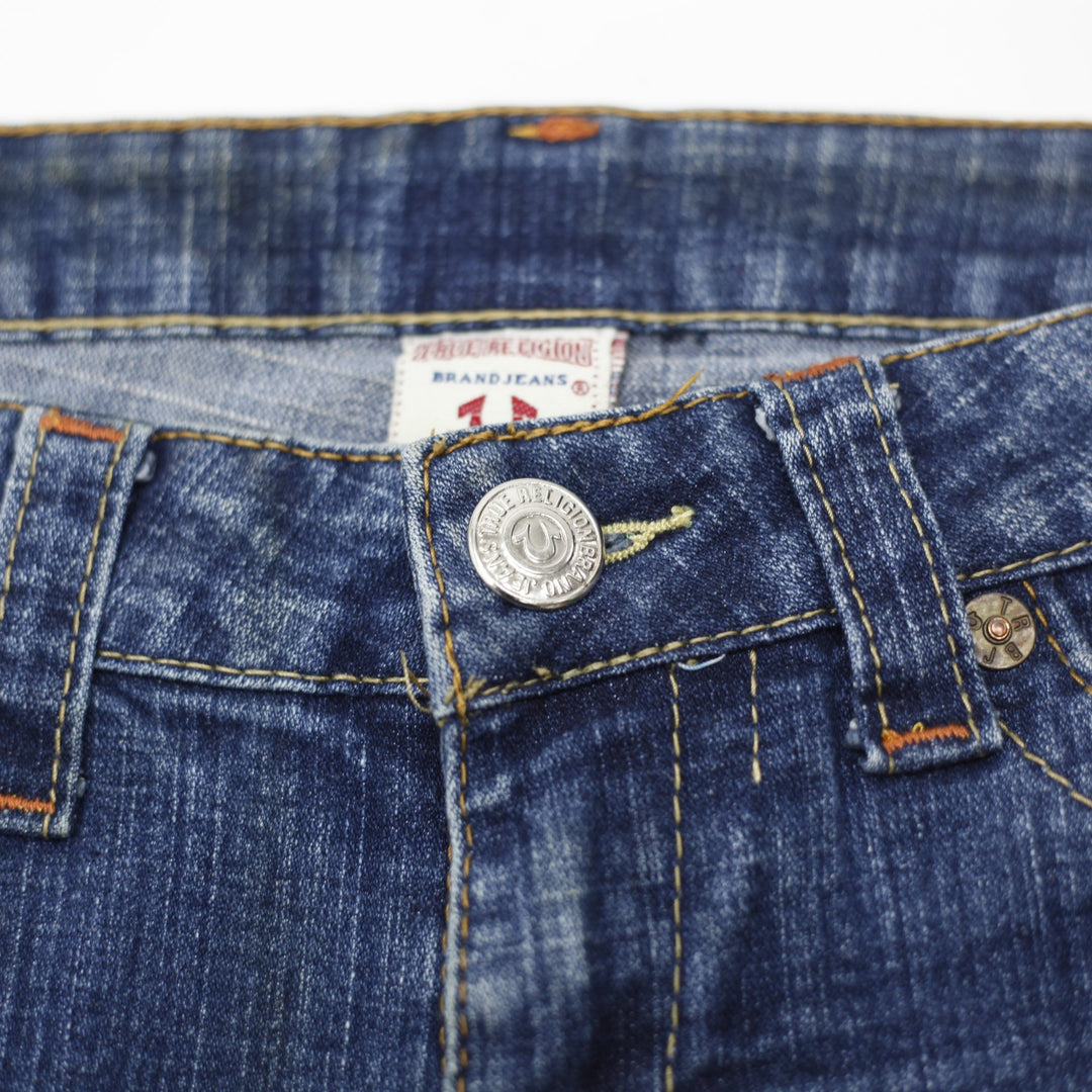 Y2K Ladies True Religion Straight Denim Jeans Size 29