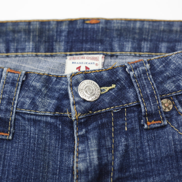 Y2K Ladies True Religion Straight Denim Jeans Size 29