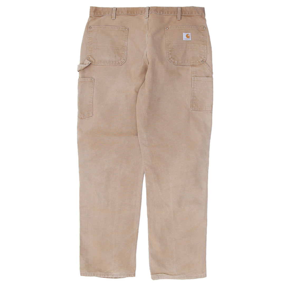 Mens Carhartt B01 BRN Dungaree Fit Double Knee Work Pants