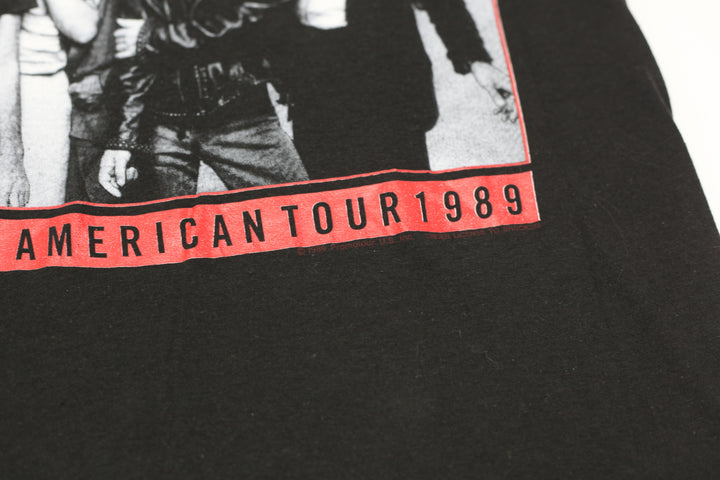 1989 Vintage Rolling Stones Steel Wheels Tour T-Shirt S.Stitch Black M