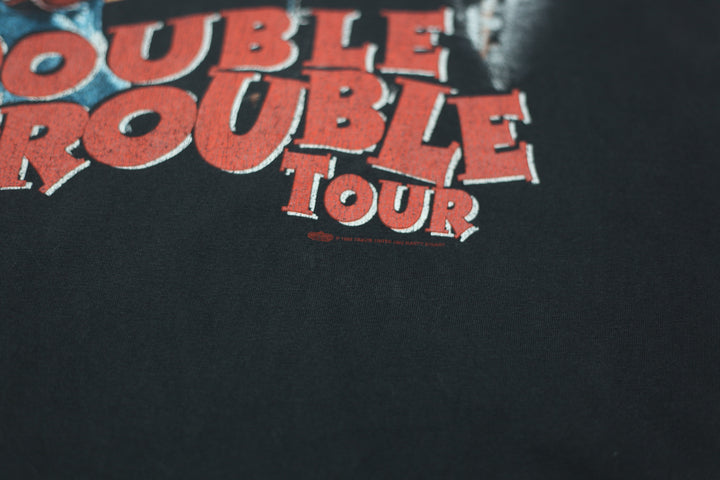 Vintage Double Trouble Tour T-Shirt S.Stitch Made In USA Black Winterland XL