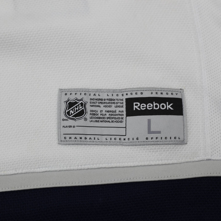 Mens White Reebok Winnipeg Jets Wellwood #13 NHL Hockey Jersey Large