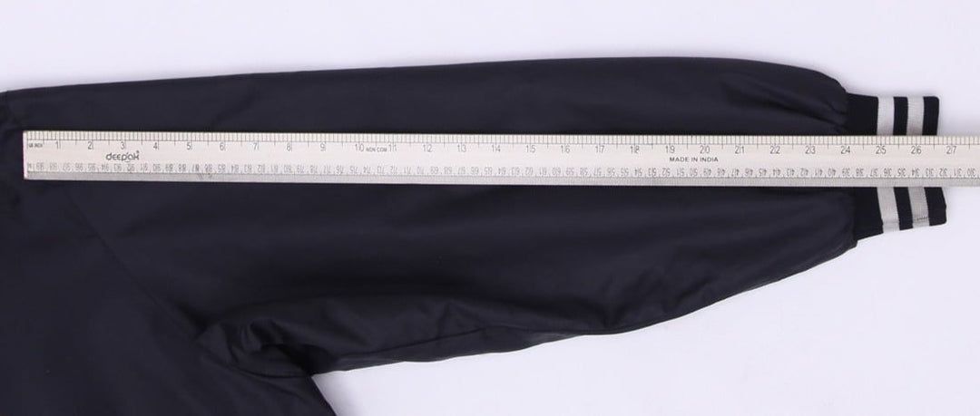 Vintage Mens Birdie Raiders Jacket Black Embroidered Football Made In USA