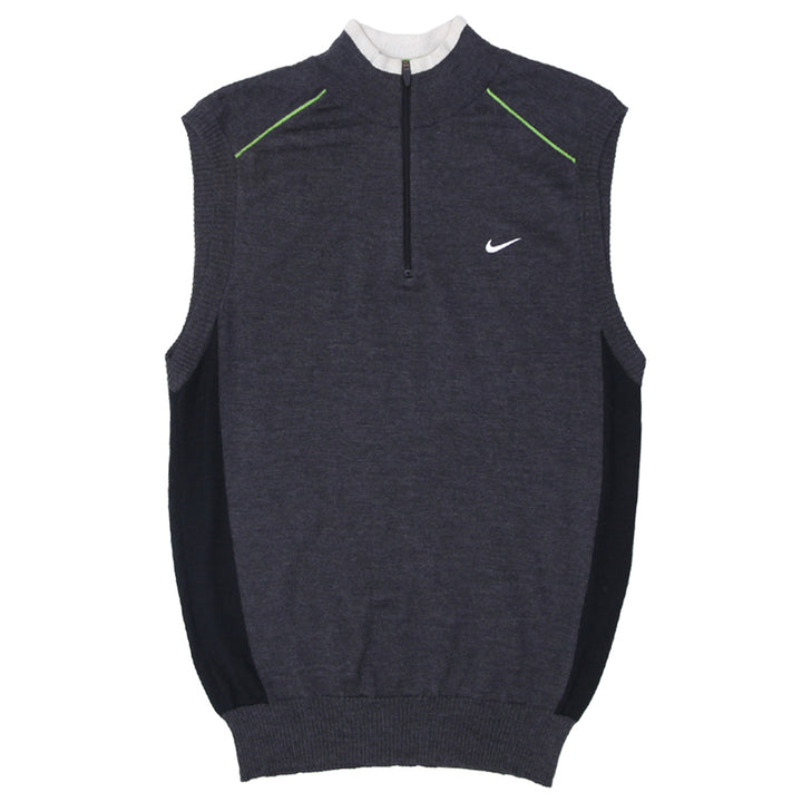 Mens Nike Golf Quarter Zip Sweater Vest - Fashion Rerun Vintage Migration_Sweaters
