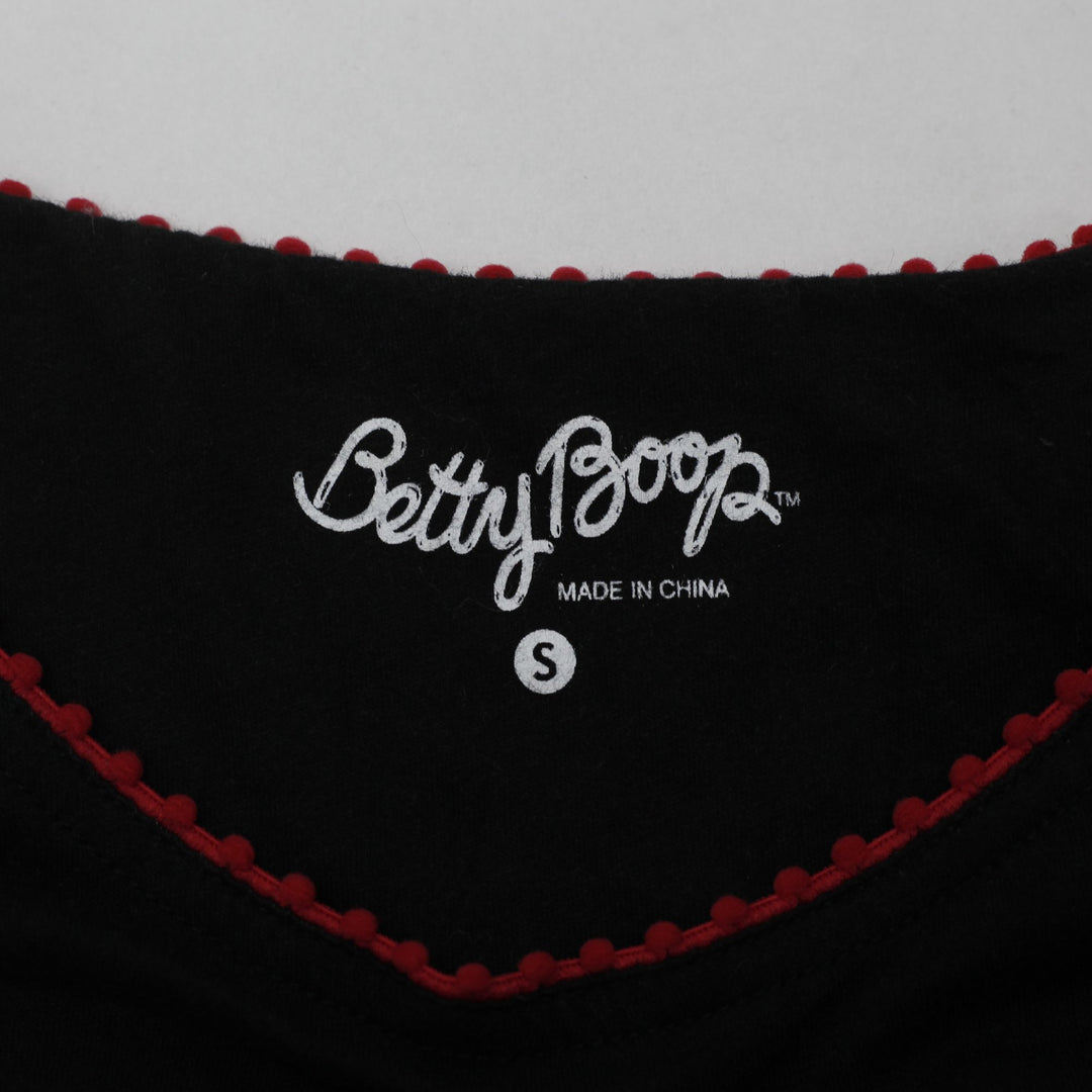 Y2K Ladies Betty Boop Cap Sleeve Graphic Tee Size S