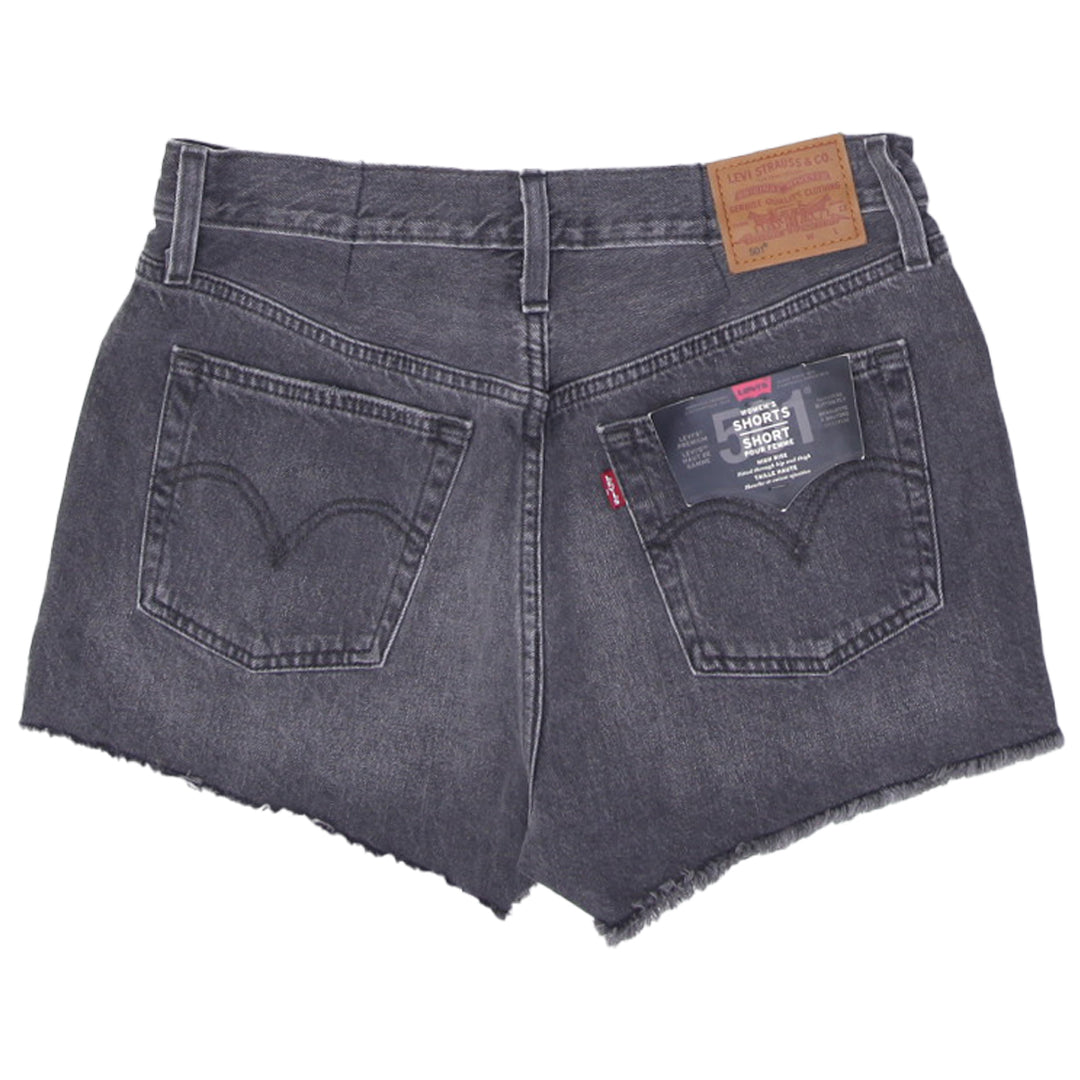 Ladies Levi's 501 Button Fly High Rise Denim Shorts