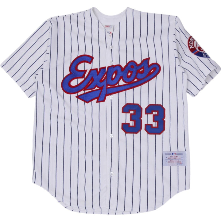Vintage 90s Montreal Expos CCM Pinstripe Baseball Jersey L | Migration_Jerseys | Fashion Rerun