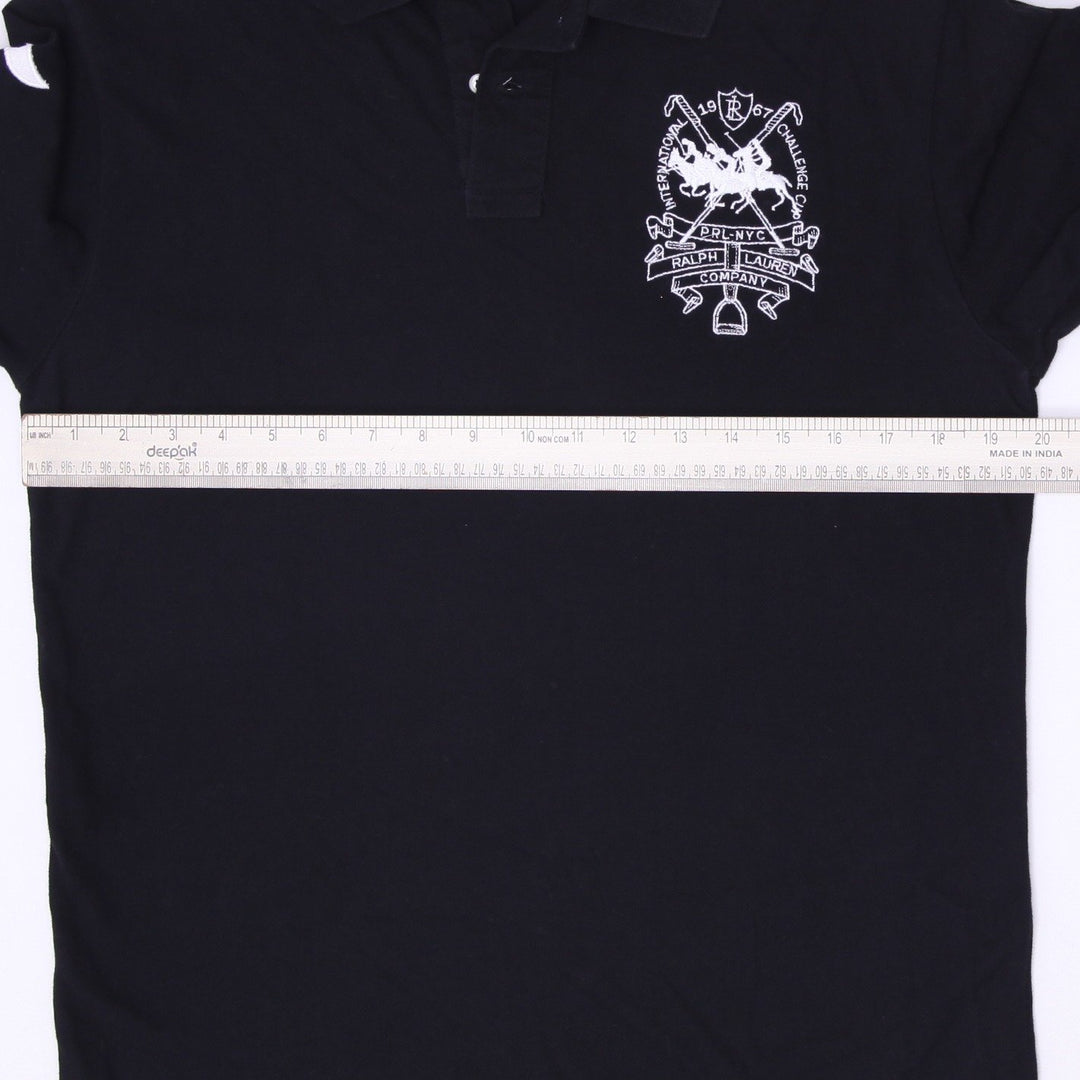 Mens Polo By Ralph Lauren Custom Fit Black Crest Polo T-Shirt Size M
