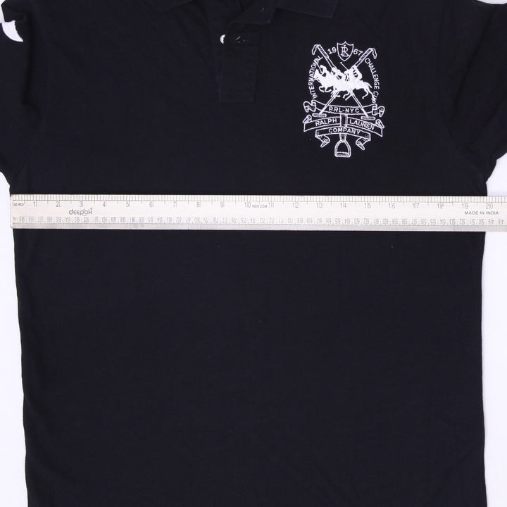 Mens Polo By Ralph Lauren Custom Fit Black Crest Polo T-Shirt Size M