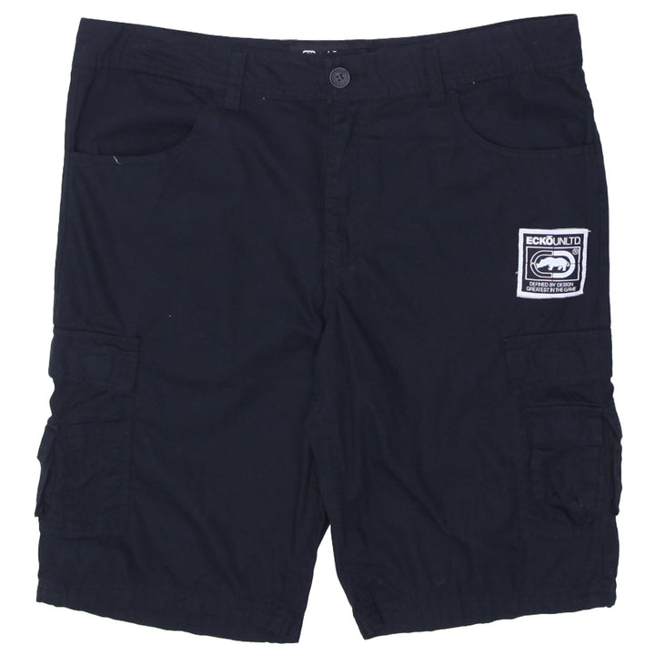 Men Ecko Unltd Black Cargo Shorts
