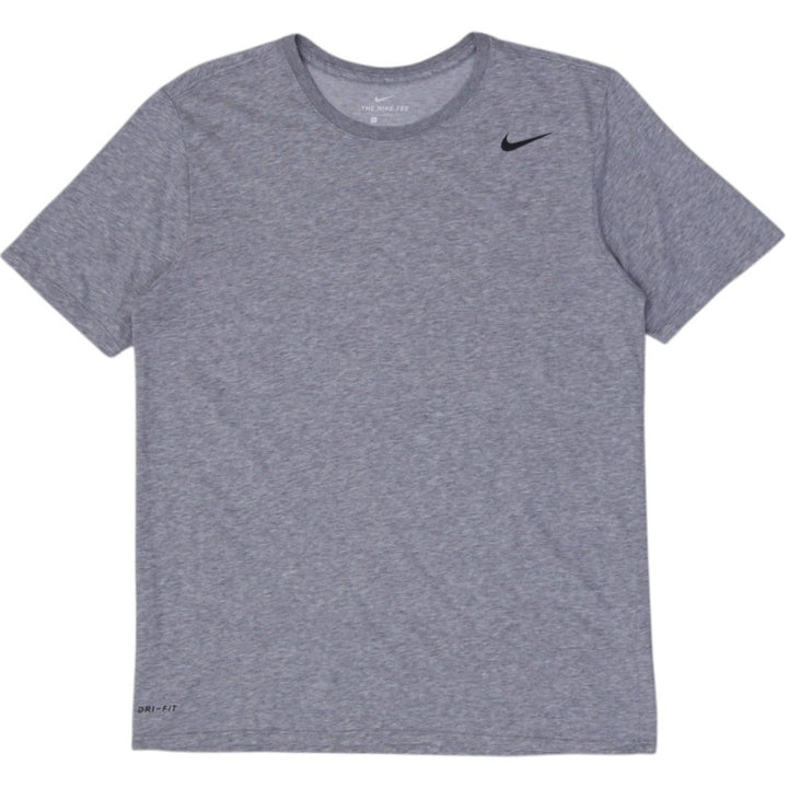 Mens Nike Dri-FIT T-Shirt Gray Athletic Breathable Short Sleeve