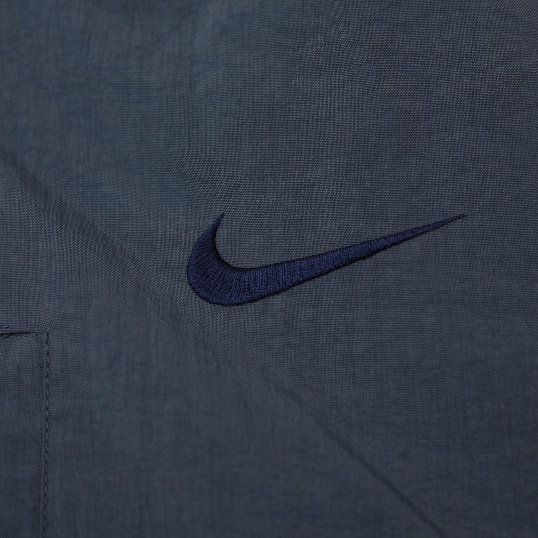 Vintage Nike Puffer Navy Quilted Full Zip Reversible Swoosh Jacket Size M | Migration_Jackets - Alternate Vie | Fashion Rerun