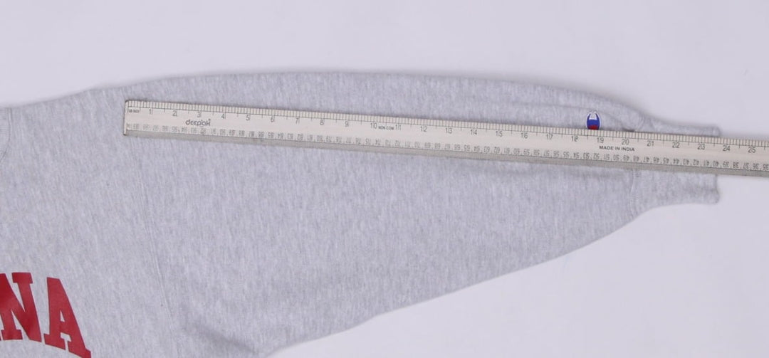 Vintage Champion Reverse Weave Sweatshirt Gray Indiana University Logo Large | Migration_Sweatshirt - View 7 | Fashion Rerun