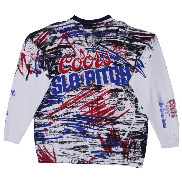 Vintage Molson Coors AOP Light Slo-Pitch Sweatshirt - Fashion Rerun Vintage Migration_Sweaters