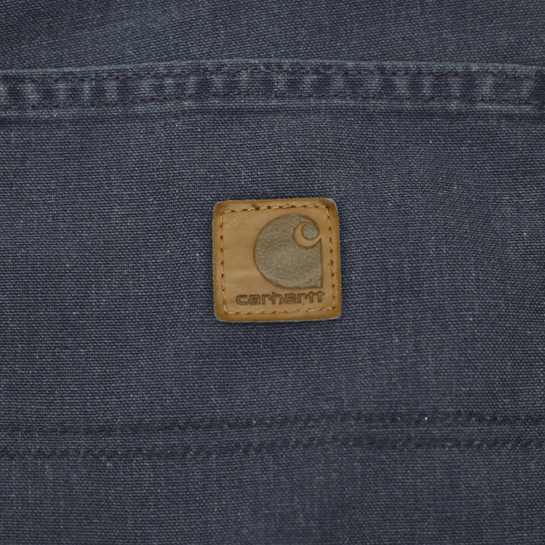 Mens Carhartt B11 Washed Duck Canvas Dungaree Work Pants Size 38/34