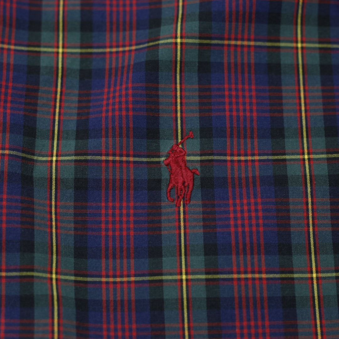 Mens Ralph Lauren Classic Fit Plaid Long Sleeve Shirt Size 16/L
