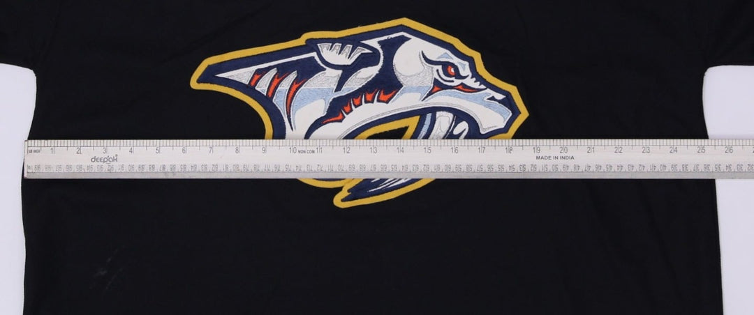 Vintage Black CCM Center Ice NHL Nashville Predators Hockey Jersey XL | Migration_Jerseys - View 8 | Fashion Rerun