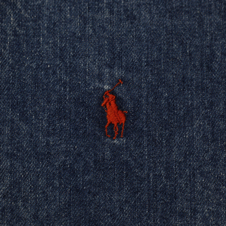 Vintage Mens Polo Ralph Lauren Trucker Denim Jacket Size | Migration_Jackets - Detail View | Fashion Rerun