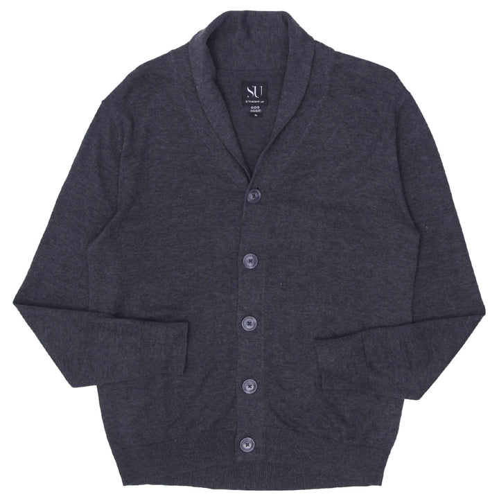 Mens Straight Up Button Cardigan Sweater