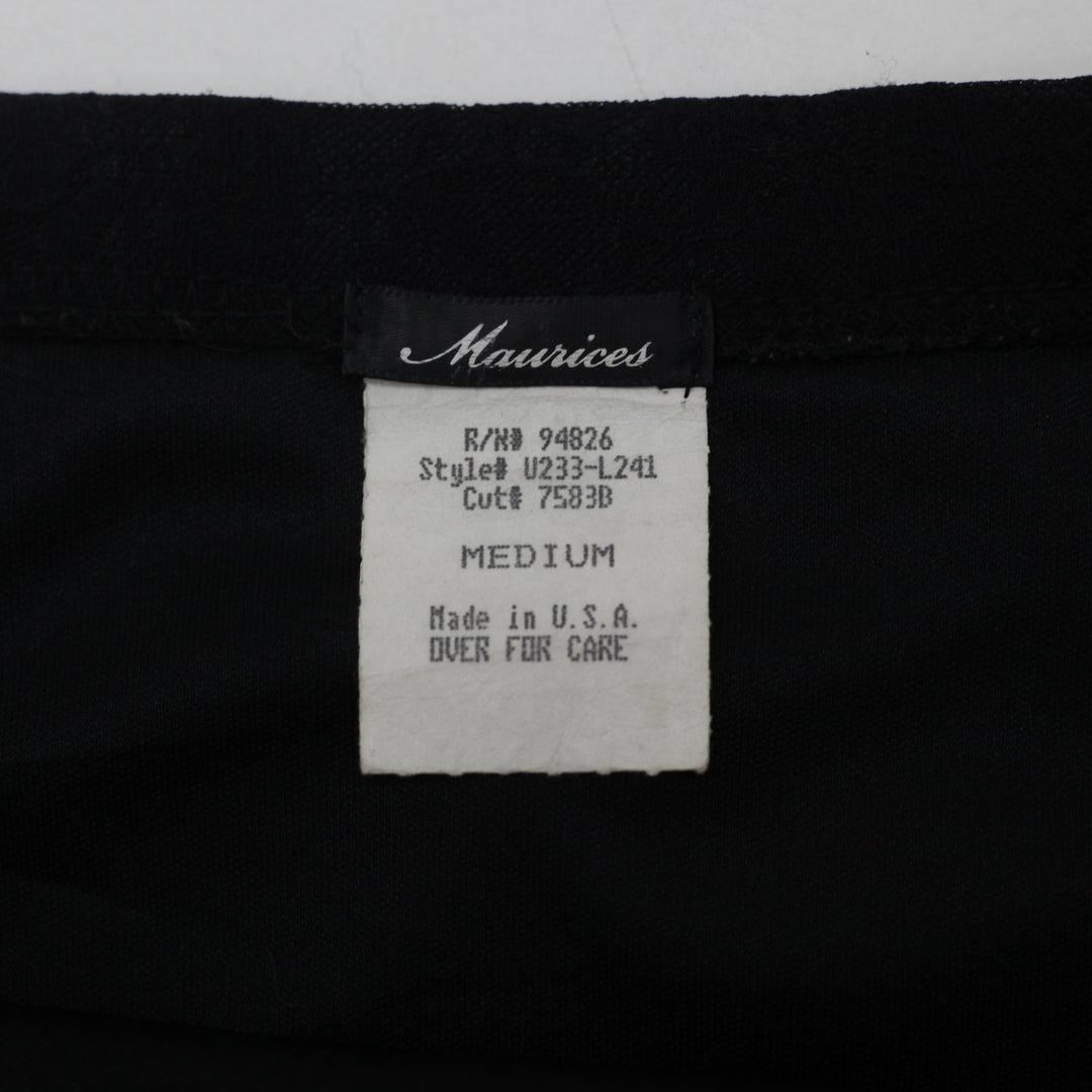 Y2K Ladies Maurices Lace Strapless Tube Top Size M