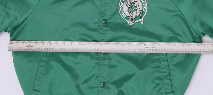 Vintage Chalk Line Boston Celtics Quilted Satin Jacket Made In USA XL | Migration_Jackets - View 9 | Fashion Rerun