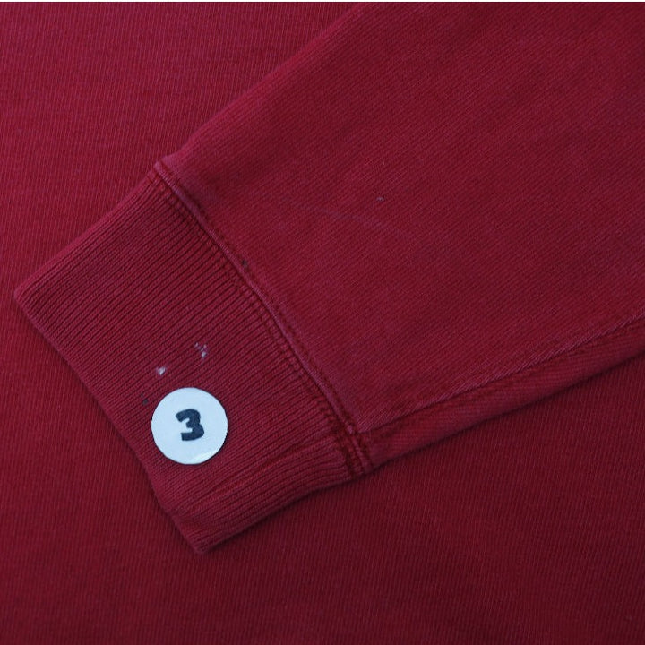 Vintage Mens Polo Ralph Lauren Rugby Shirt Red Embroidered Logo