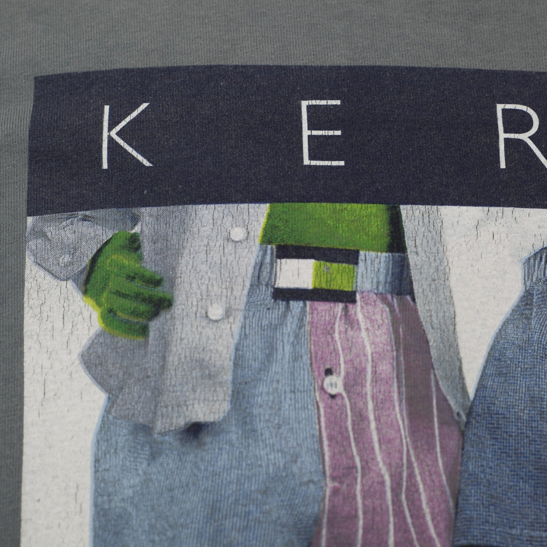 Vintage 90s Kermit Muppets Tommy Hilfiger Parody T-Shirt Size XL
