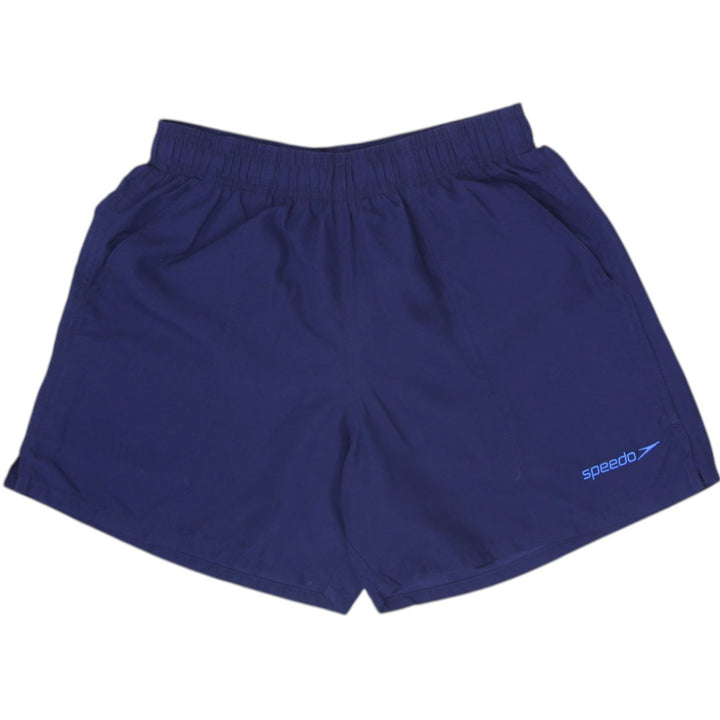 Mens Speedo Navy Blue Swim Trunks Board Shorts Mesh Lining Size S