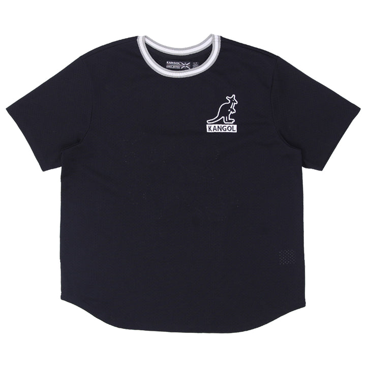 Mens Kangol Black Mesh T-Shirt