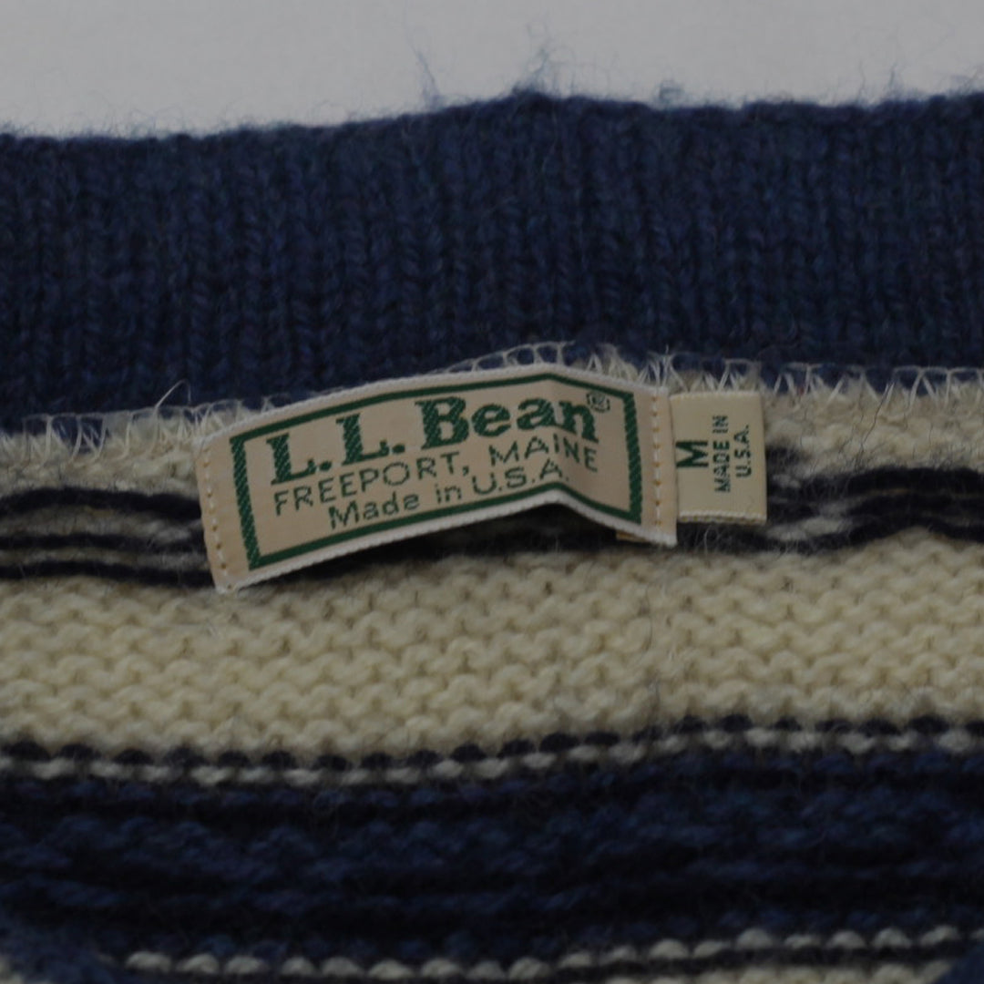 Vintage L.L Bean Knitted Sweater Cardigan Made in USA Ladies - Fashion Rerun Vintage Migration_Sweaters