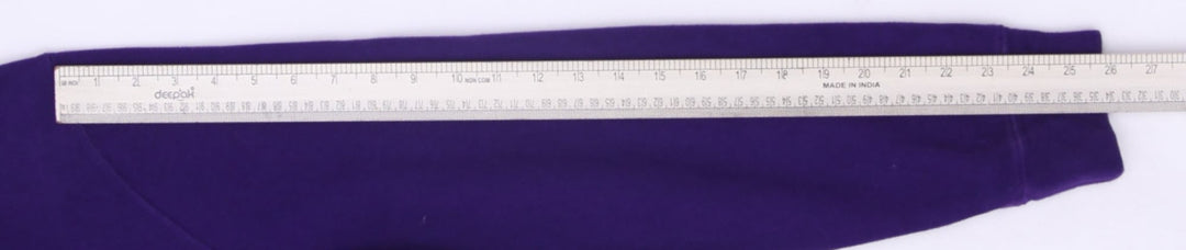 Mens Polo Ralph Lauren Sweater Purple 1/4 Zip Logo Size L