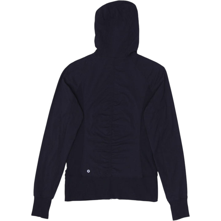 Ladies Lululemon Full Zip Hoodie Black Athletic Fit Jacket