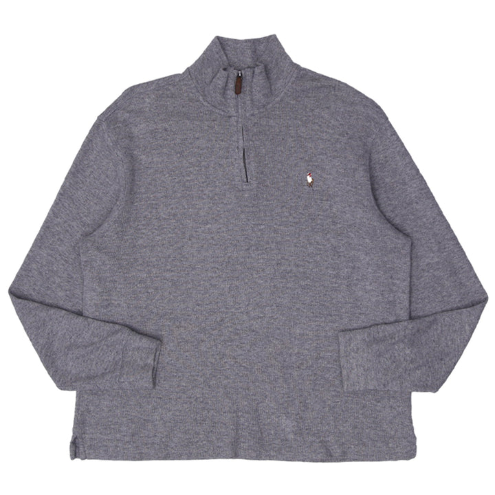 Mens Polo Ralph Lauren Estate Rib Quarter Zip Sweater