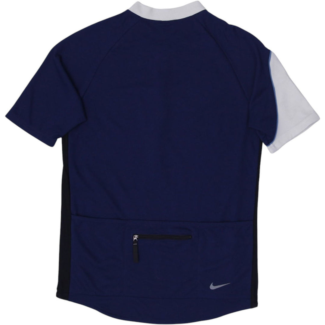 Vintage Mens Nike ACG Cycling Jersey Navy Blue 1/2 Zip