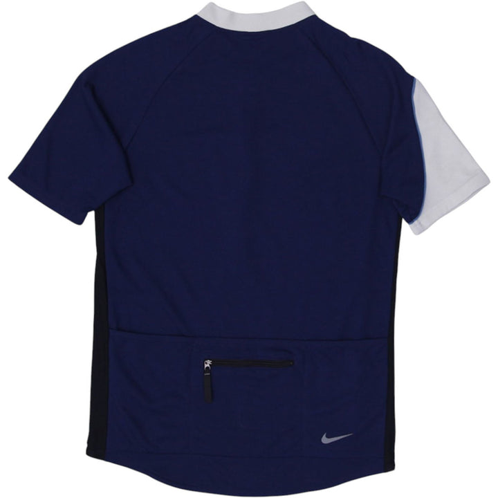 Vintage Mens Nike ACG Cycling Jersey Navy Blue 1/2 Zip