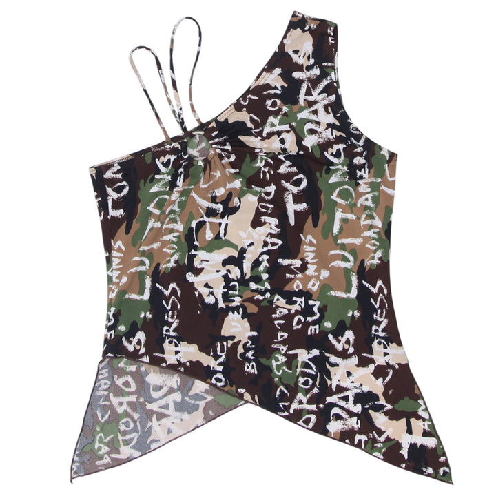 Y2K Clovis Sleeveless Printed Top - Fashion Rerun Vintage Migration_Tops