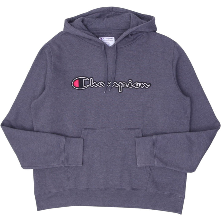 Mens Champion Hoodie Gray Logo Graphic Pullover Hoodie