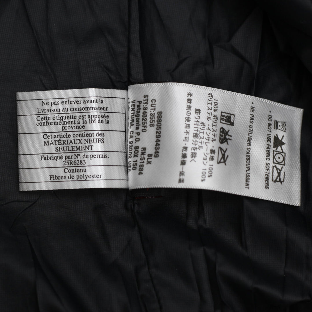 Ladies Patagonia Black Nano Puff Half-Zip Pullover Lightweight Puffer Jacket M