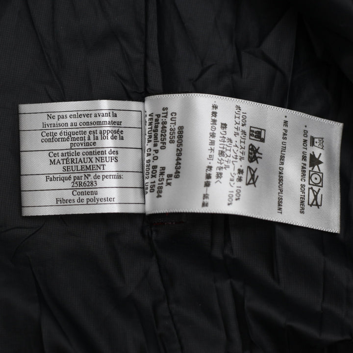 Ladies Patagonia Black Nano Puff Half-Zip Pullover Lightweight Puffer Jacket M