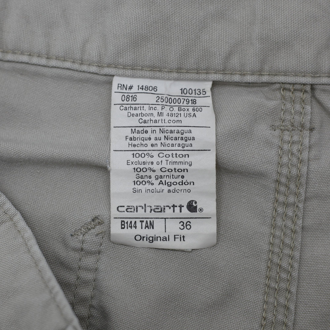 Mens Carhartt B144 Workwear Cotton Chino Shorts Size 36