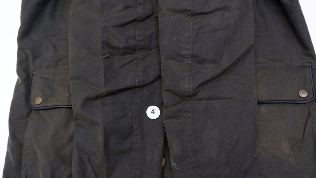 Mens Barbour Hartlington Wax Button Jacket Olive | Migration_Jackets UAENAT20 - View 9 | Fashion Rerun