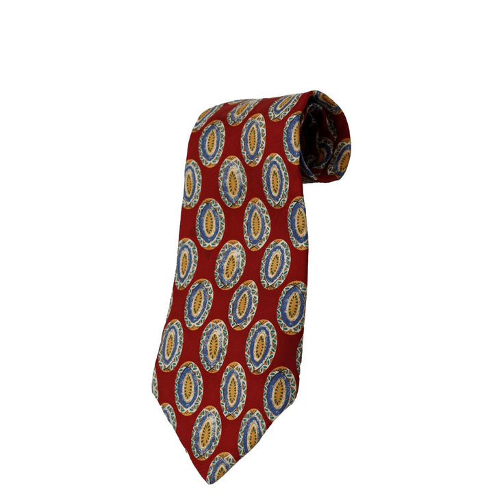 Mens Printed Chaps Ralph Lauren Printed 100% Silk Neck Tie