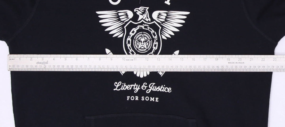 Mens Obey Hoodie Black Graphic Liberty Sweatshirt | Migration_Hoodies SW COLLECTION - View 7 | Fashion Rerun
