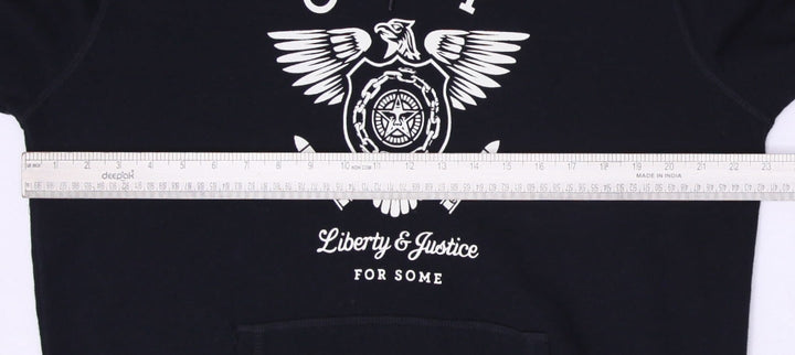 Mens Obey Hoodie Black Graphic Liberty Sweatshirt | Migration_Hoodies SW COLLECTION - View 7 | Fashion Rerun