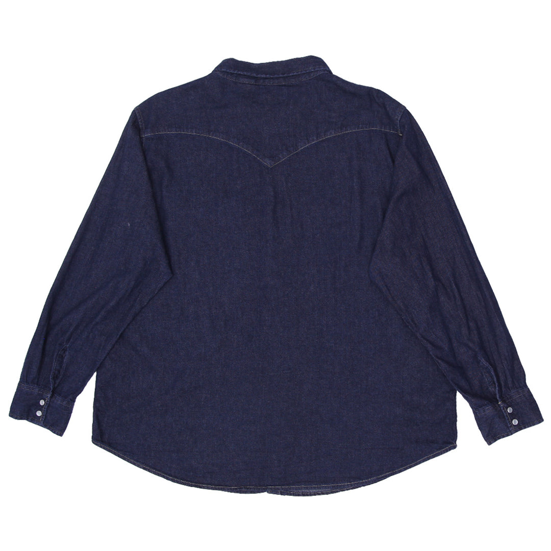 Mens Levi Strauss Pearl Button Denim Long Sleeve Shirt - Fashion Rerun Vintage Migration_Shirt